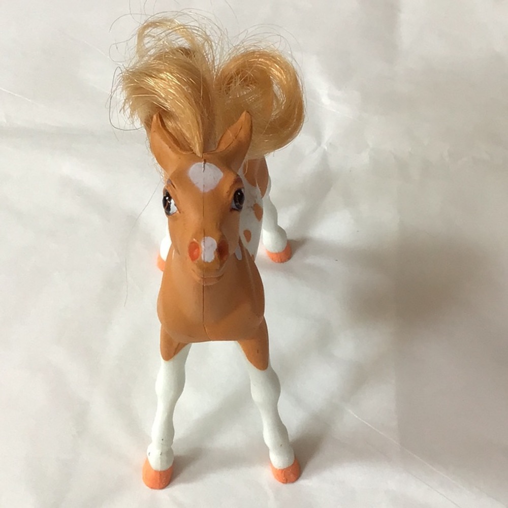 BREYER REEVES Vintage ~FOAL~ 4.5" Brown Paint Pinto Palomino Horse Model Figure